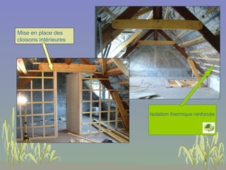 Mise en place des cloisons intérieures Isolation thermique renforcée 