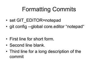 Git One Day Training Notes | PPTX