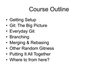 Git One Day Training Notes | PPTX