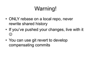 Git One Day Training Notes | PPTX
