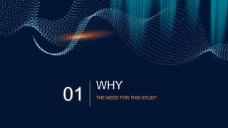 WHY
01 THE NEED FOR THIS STUDY
 