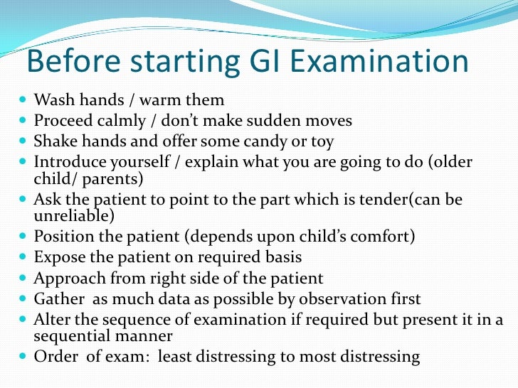 Git examination pediatrics awais