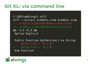 Git XL: via command line
37
 