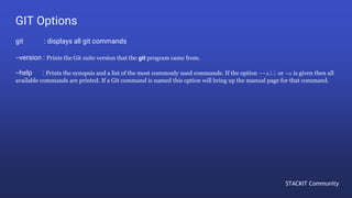 Introduction to GIT versioning | PPTX