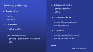 Introduction to GIT versioning | PPTX