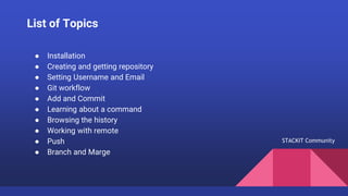 Introduction to GIT versioning | PPTX