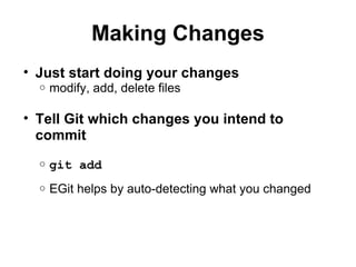 Effective Git with Eclipse | PPT