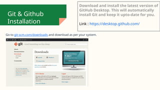 GIT & Github introduction for beginners | PPT