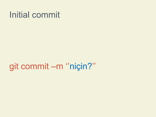 Initial commit

git commit –m ‘’niçin?’’

 