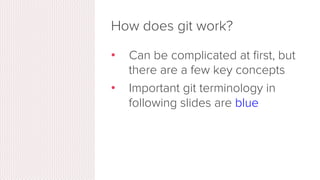 How does git work?3
 