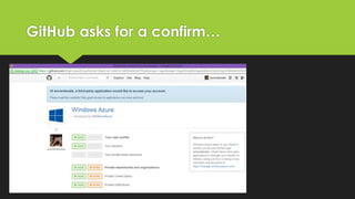 Git, gitHub, Azure and Visual Studio | PPTX