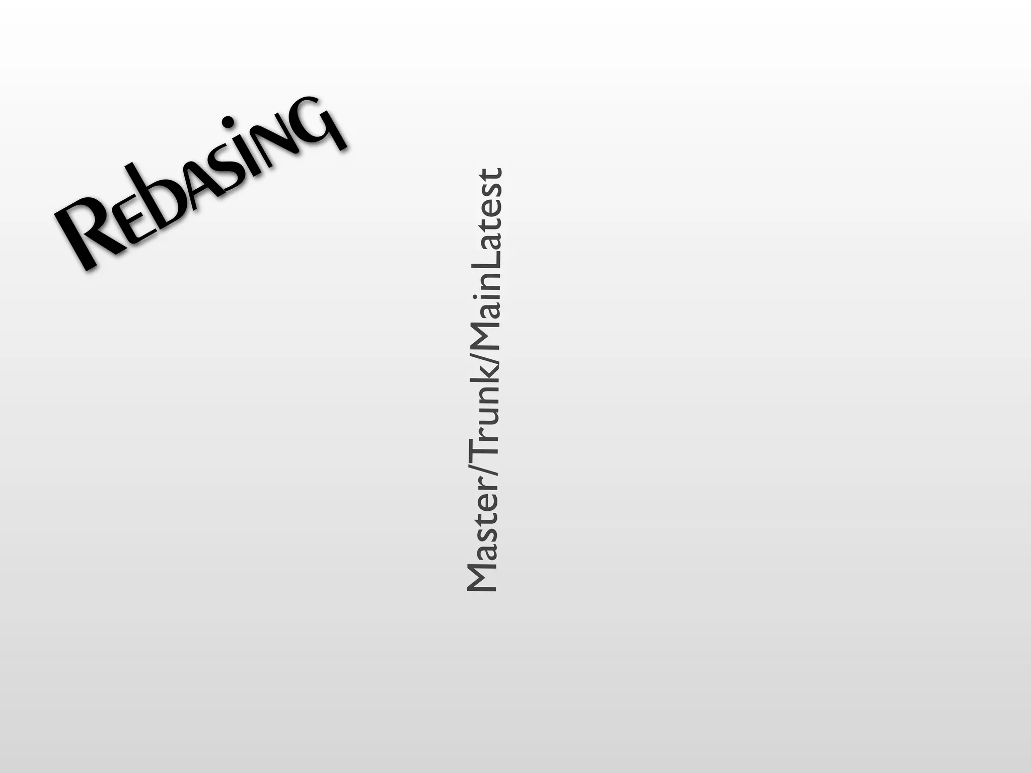 Rebasing


Master/Trunk/MainLatest
 