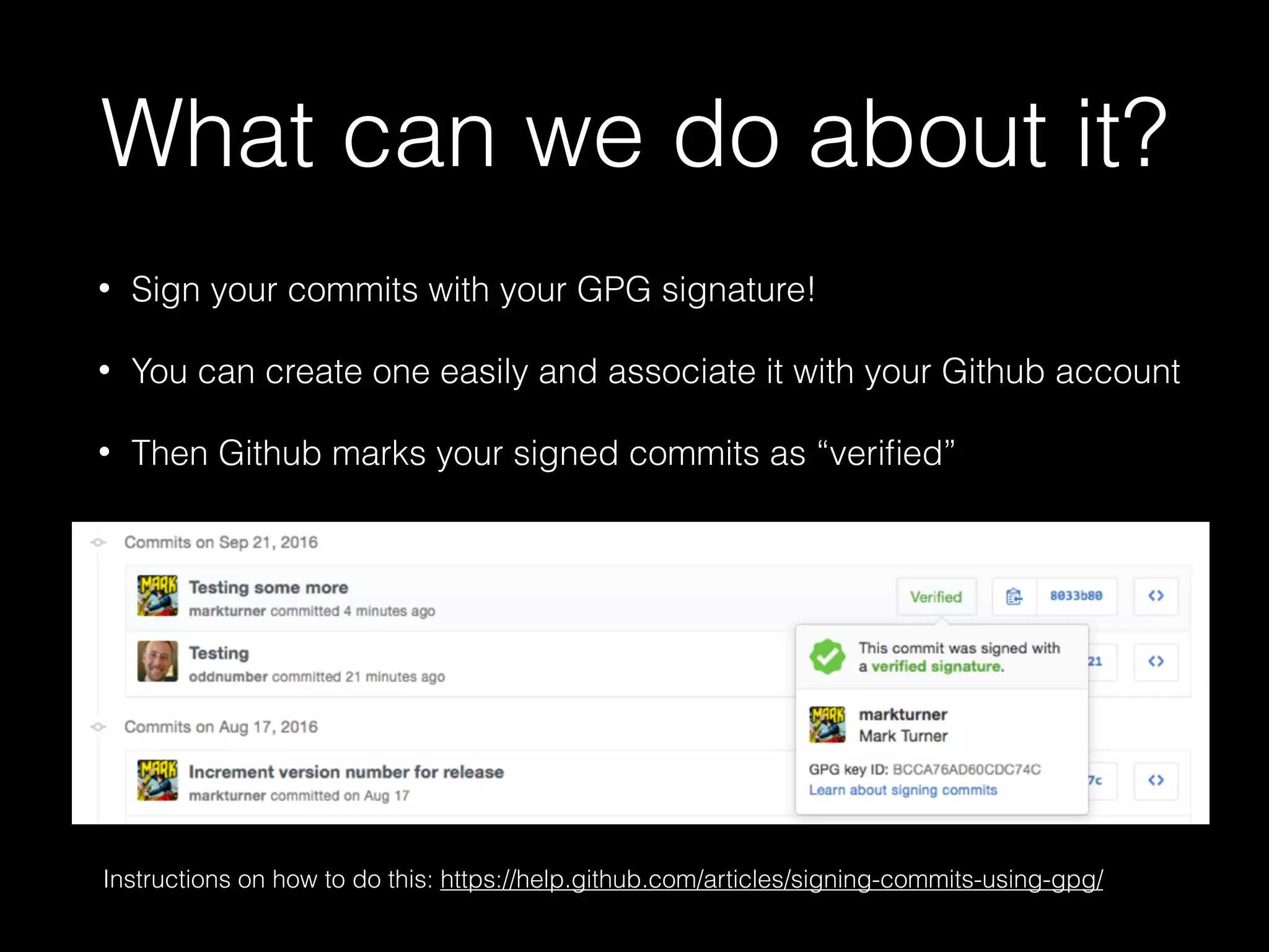 GPG Signing Git Commits | PDF
