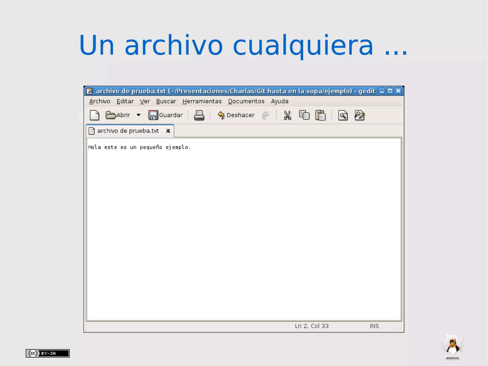 Un archivo cualquiera ...Un archivo cualquiera ...
 