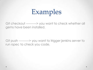 Git hooks | PPTX