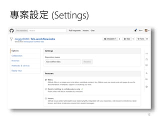 專案設定 (Settings)
12
 