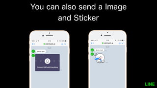 You can also send a Image
and Sticker
 