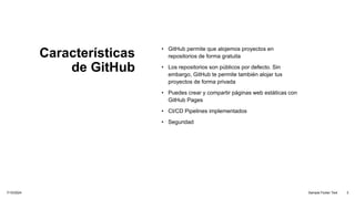 Sistema de control de versiones Github para desarrolladores | PPTX