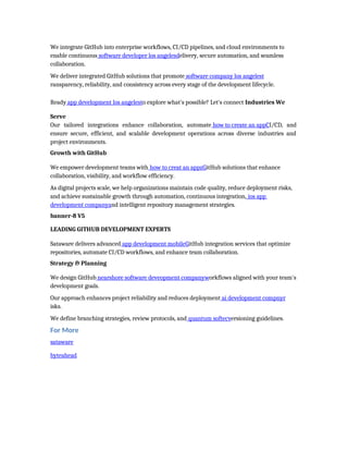 Github Integration Services And software | PPT