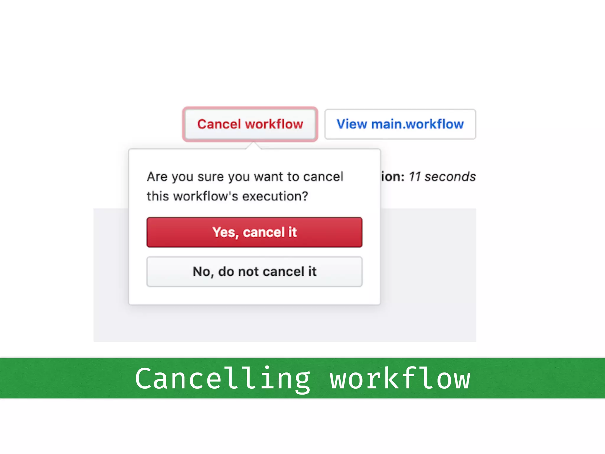 Cancelling workflow
 