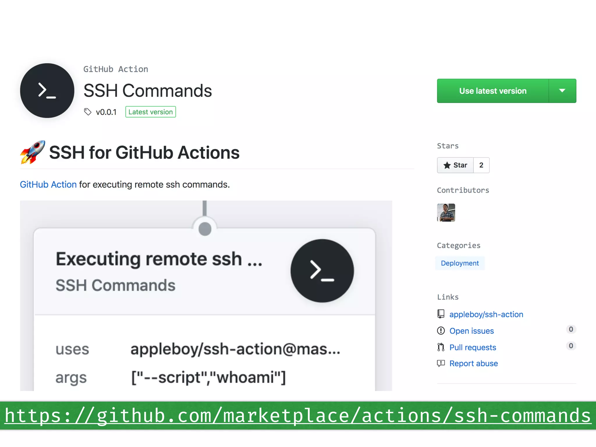 https://github.com/marketplace/actions/ssh-commands
 