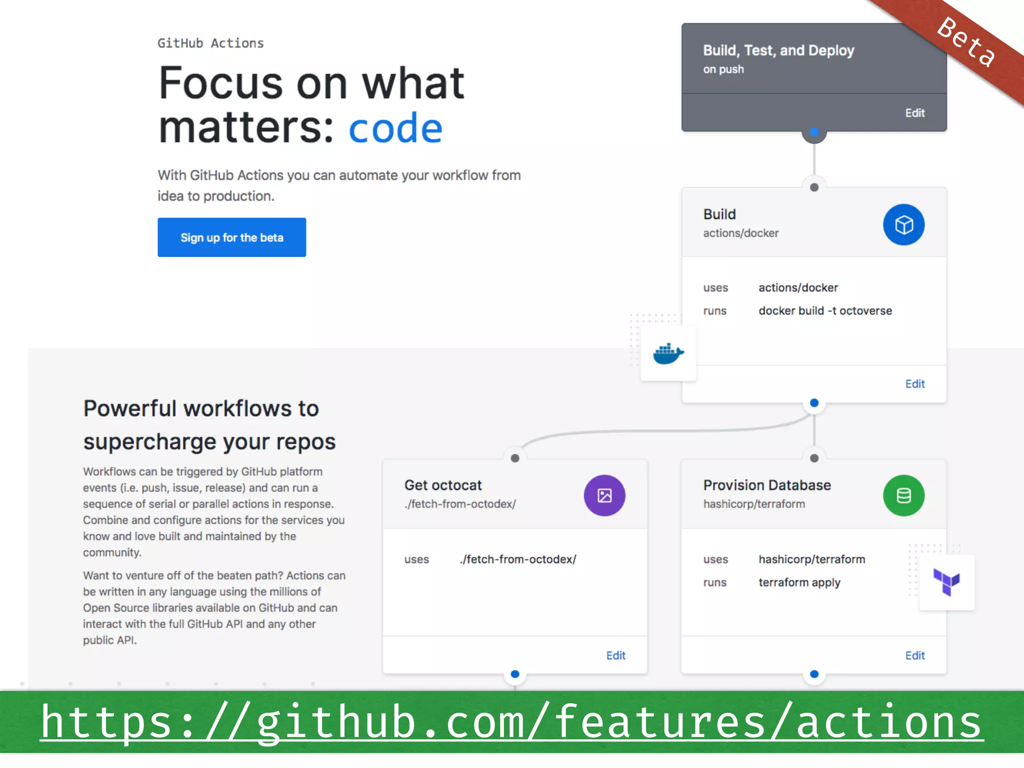 https://github.com/features/actions
Beta
 