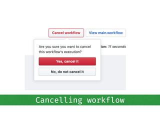 Cancelling workflow
 