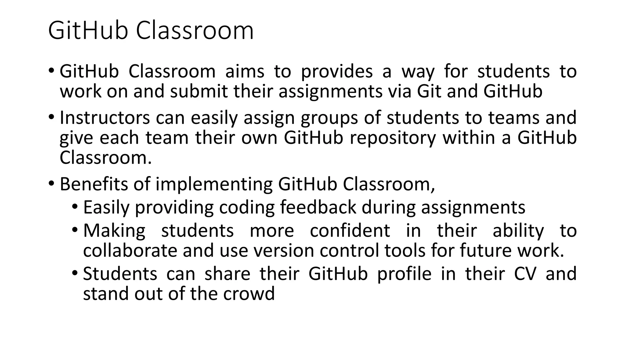 Github Classroom An Open Source Learning Platform By Dr Anchal Garg