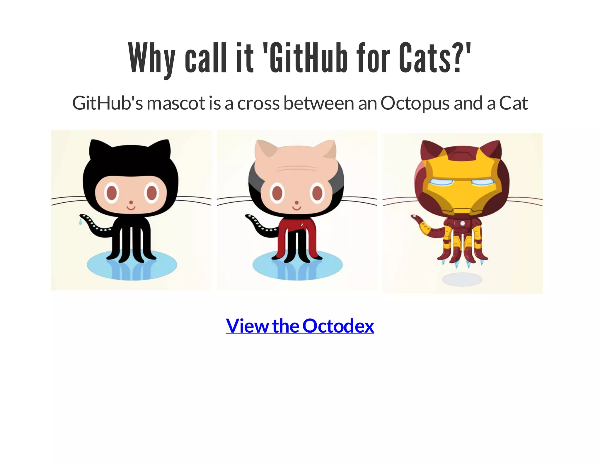 GitHub for Cats!