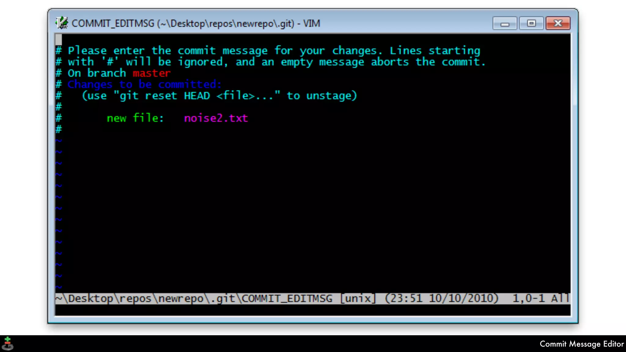 Commit Message Editor
 