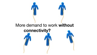 More demand to work without
connectivity?
 