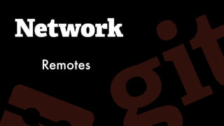 Network
Remotes
 