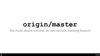 origin/master
the most recent commit on this remote tracking branch
Hashes
 