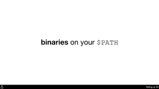Setting up Git
binaries on your $PATH
 