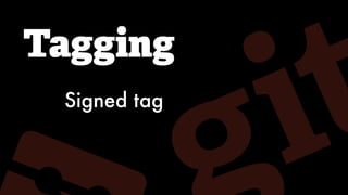 Tagging
Signed tag
 