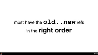 Revert
must have the old..new refs
in the right order
 