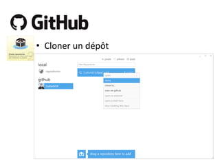 • Cloner un dépôt

 