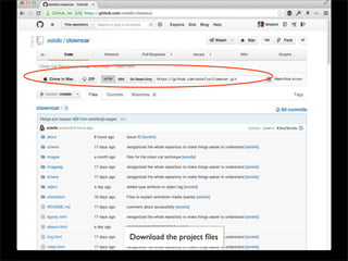 Download the project ﬁles
 