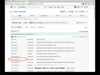 Readme ﬁle is in the root folder
 