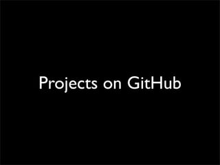 Projects on GitHub
 