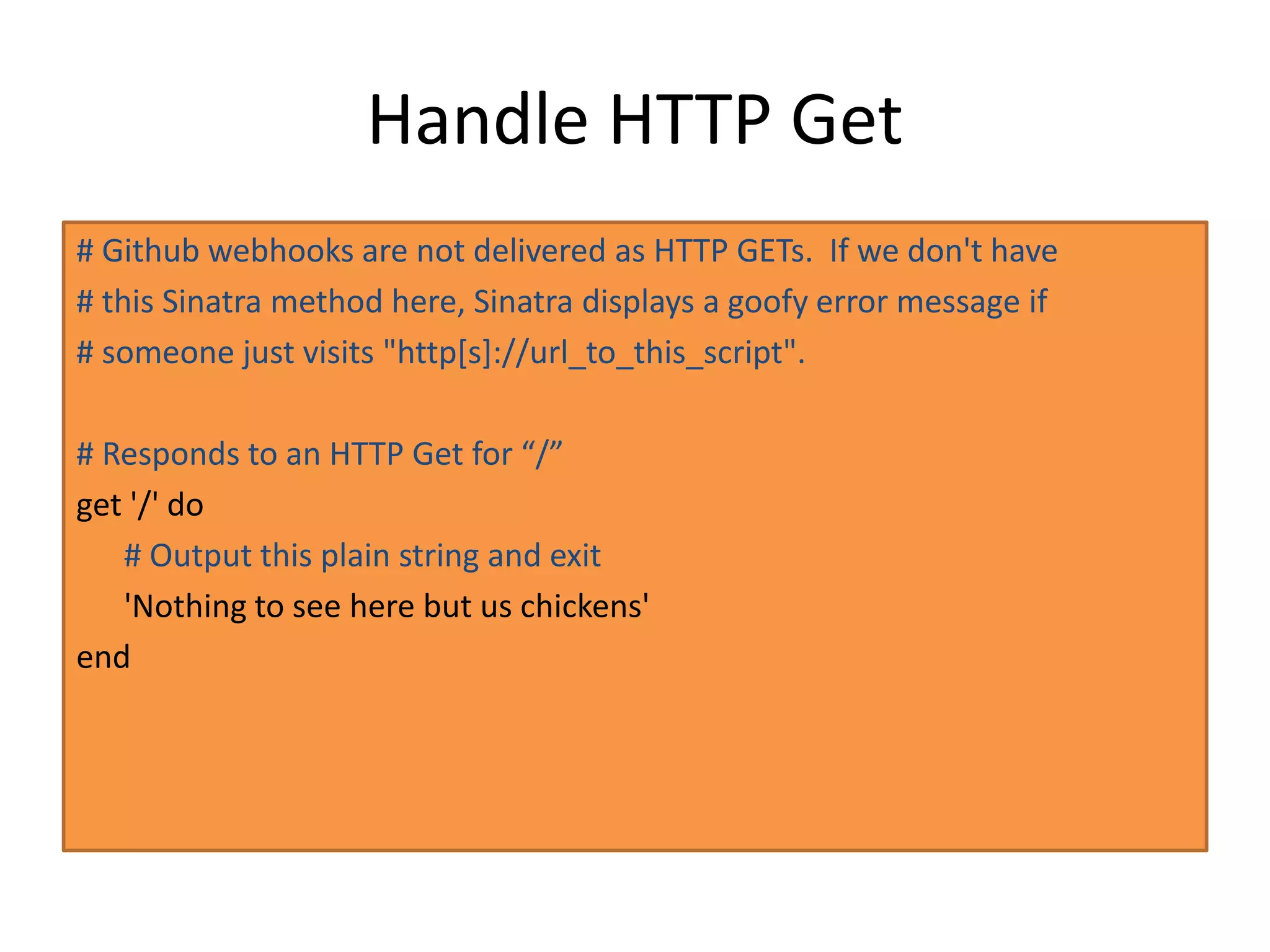 Example PR with Badness
Why is this one marked bad?
Github uses the status of the last commit as the status
of the overall pull request
 