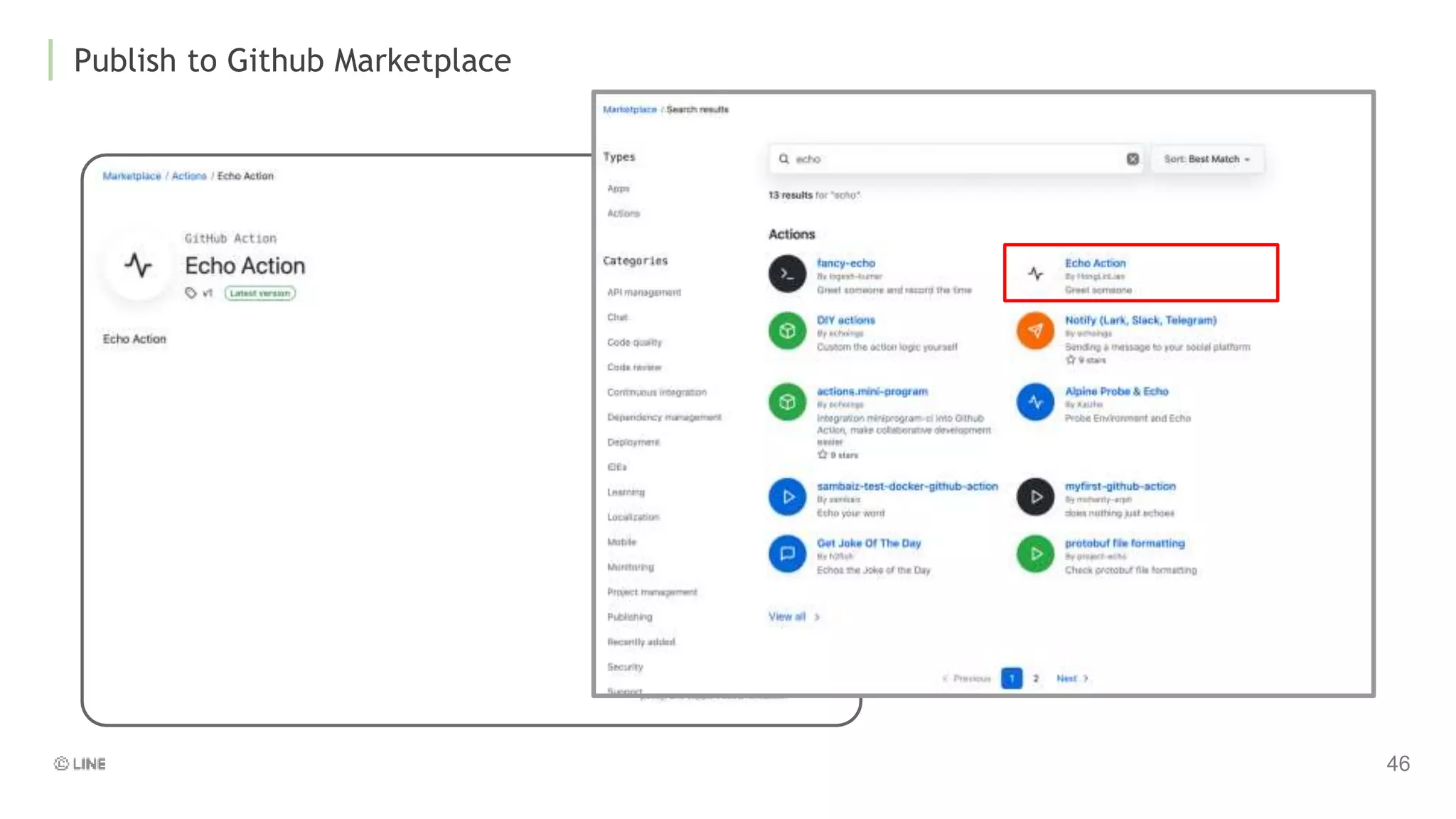 Publish to Github Marketplace
 
