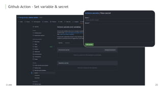 Github Action - Set variable & secret
 