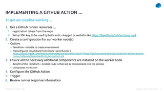 GitHub Actions - using Free Oracle Cloud Infrastructure (OCI)
