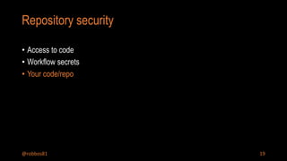 GitHub Actions Security | PPTX