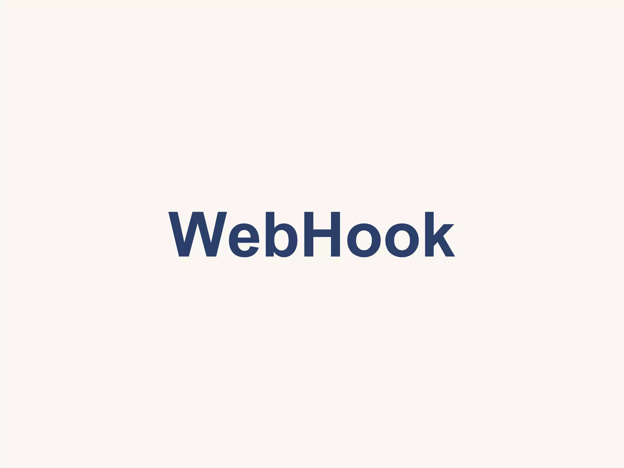WebHook
 