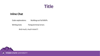AI Assisted R Coding using Github Copilot | PPTX