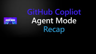GitHub Copilot Agent Mode - Azure Builders Melbourne | PDF