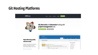 Git Hosting Platforms
 