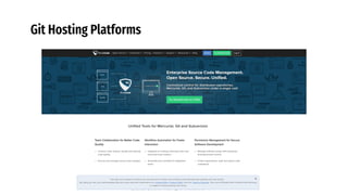 Git Hosting Platforms
 